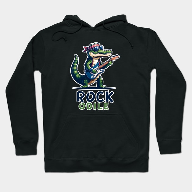 Crocodile Rock Star Hoodie by Ingridpd